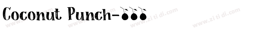 Coconut Punch字体转换